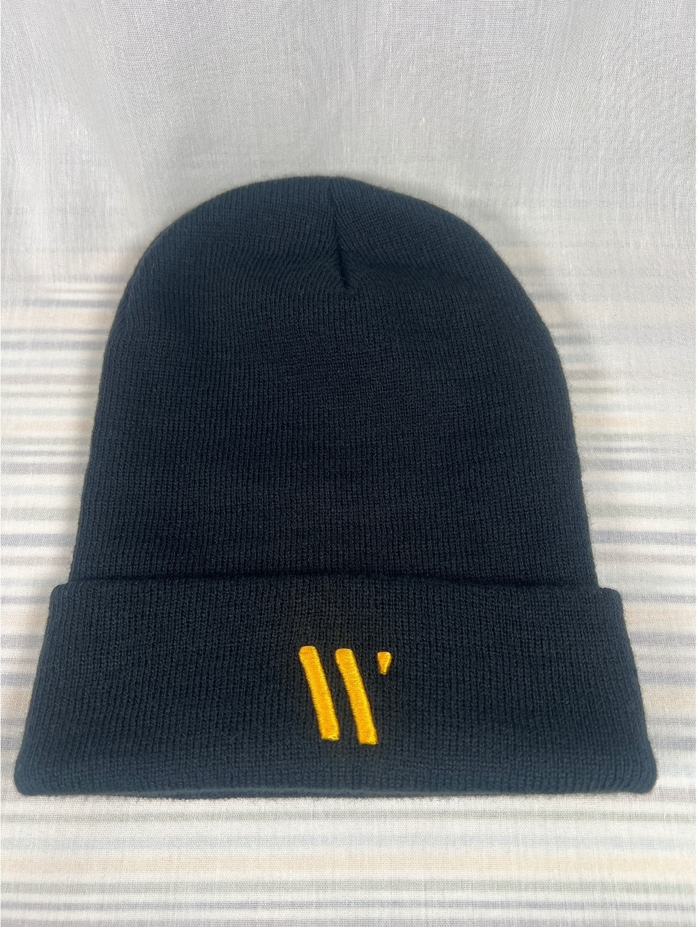 Black Toque Knit Beanie New